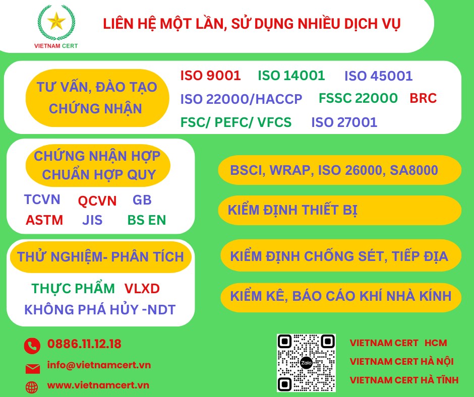 Chứng nhận ISO 22000:2018 - Hệ thống Quản lý An toàn Thực phẩm